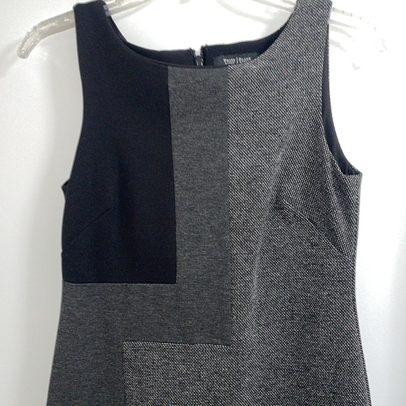WHITE HOUSE BLACK MARKET Geometric Sheath Great Condition. Dress - Size 0 - Picture 2 of 5